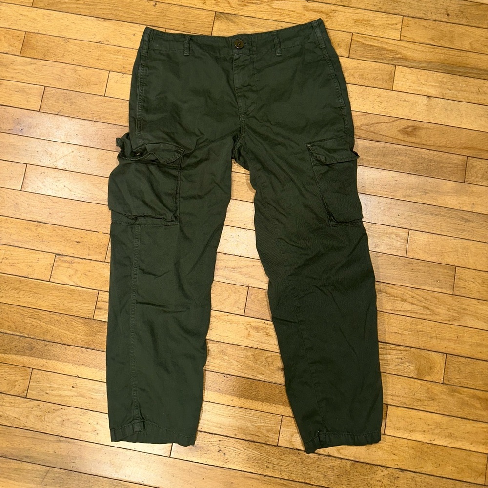 FRAME Denim Olive Green Cargo Pants